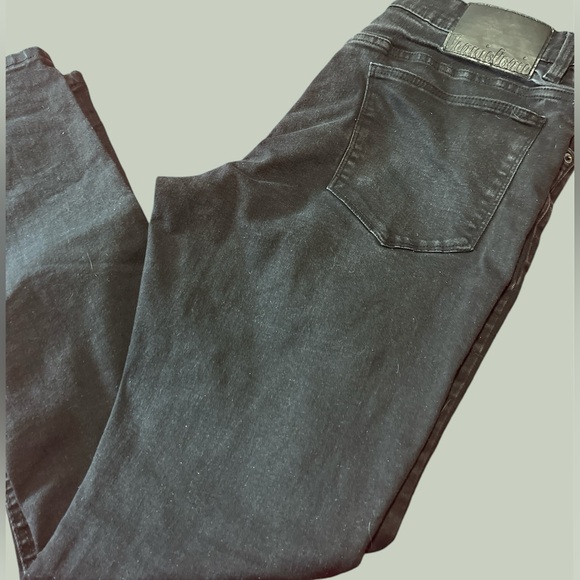 Black Jeaniologie Men 5-Pocket Slim Fit Jeans - Size 34 - Picture 5 of 7